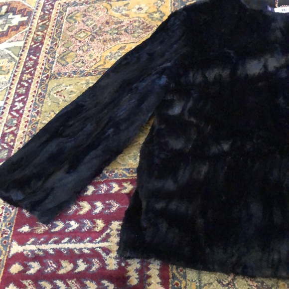 EUC black j.lo faux fur jacket - Picture 5 of 8